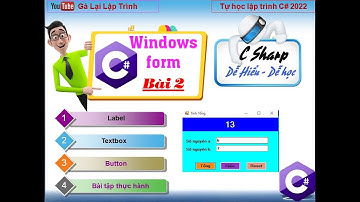 2. [Winform C# 2022] Label,Textbox, Button - winforms C# 2022 step by step for beginners - tuhoc.cc