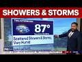 DC weather: Showers, storms Monday with very humid conditions in the upper-80s