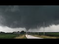 Large Multi-Vortex Tornado, Rapidly Rotating Wall Cloud - Epic Supercell near Waverly, IA - 7/14/21