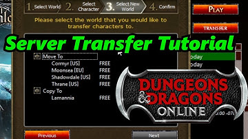 DDO Server Transfer Tutorial