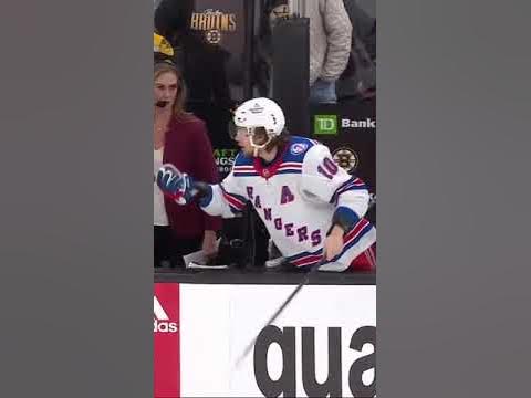 Watch Artemi Panarin throw his glove at Brad Marchand from the