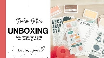 Checkout what I ordered from ✨STUDIO CALICO✨| Me, Myself and I KIT and other goodies | UNBOXING