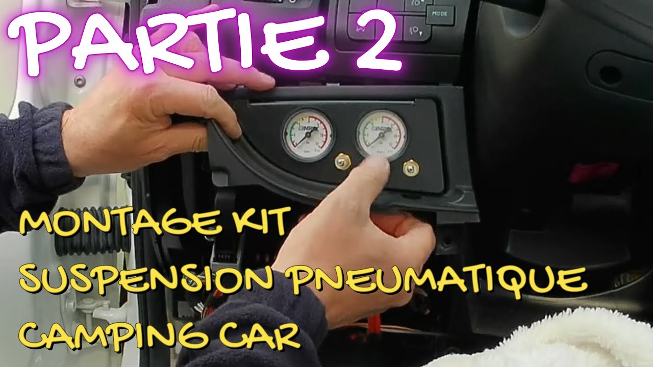 PARTIE 2 TUTO MONTAGE D'UN KIT DE SUSPENSION PNEUMATIQUE SUR FOURGON