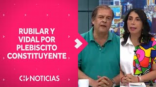 Karla Rubilar y Francisco Vidal discuten sus posturas frente a la propuesta de nueva Constitución