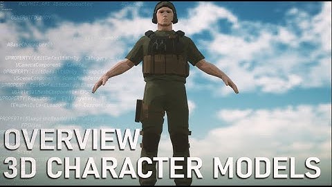 POLYHIT (UE4 FPS CO-OP project) | Character models overview