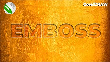 Create Emboss Effect in CorelDRAW - Super Easy
