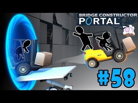 Bridge Constructor Portal - Walkthrough - Part 58 - Small Bang For The Buck (PC HD) [1080p60FPS]