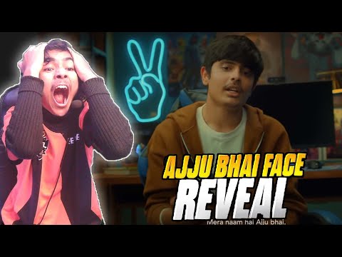 finally here is ajjubhai 😱 reacting ajjubhai face reveal 