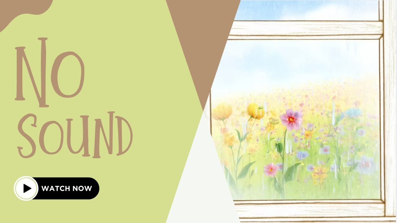 Rainy Window Classroom Ambience (No Sound) | Silent Visual Calm for Quiet Work