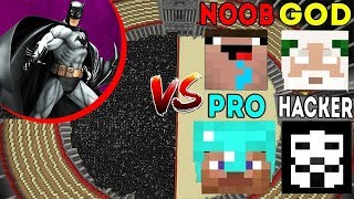 Minecraft Battle: Noob vs PRO vs HACKER vs GOD : EPIC BATMAN APOCALYPSE Challenge - Animation