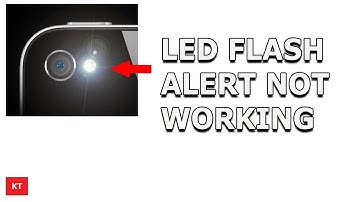 iPhone LED flash for alerts not working even though LED flash alert is on