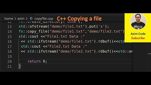 C++ Copying a file