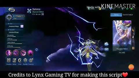 Selena Thunder Flash Epic skin script Full effects+Voice Frame lobby No password Z Archiver Script//