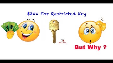 Security keys Restricted Keys $150 But Why ?