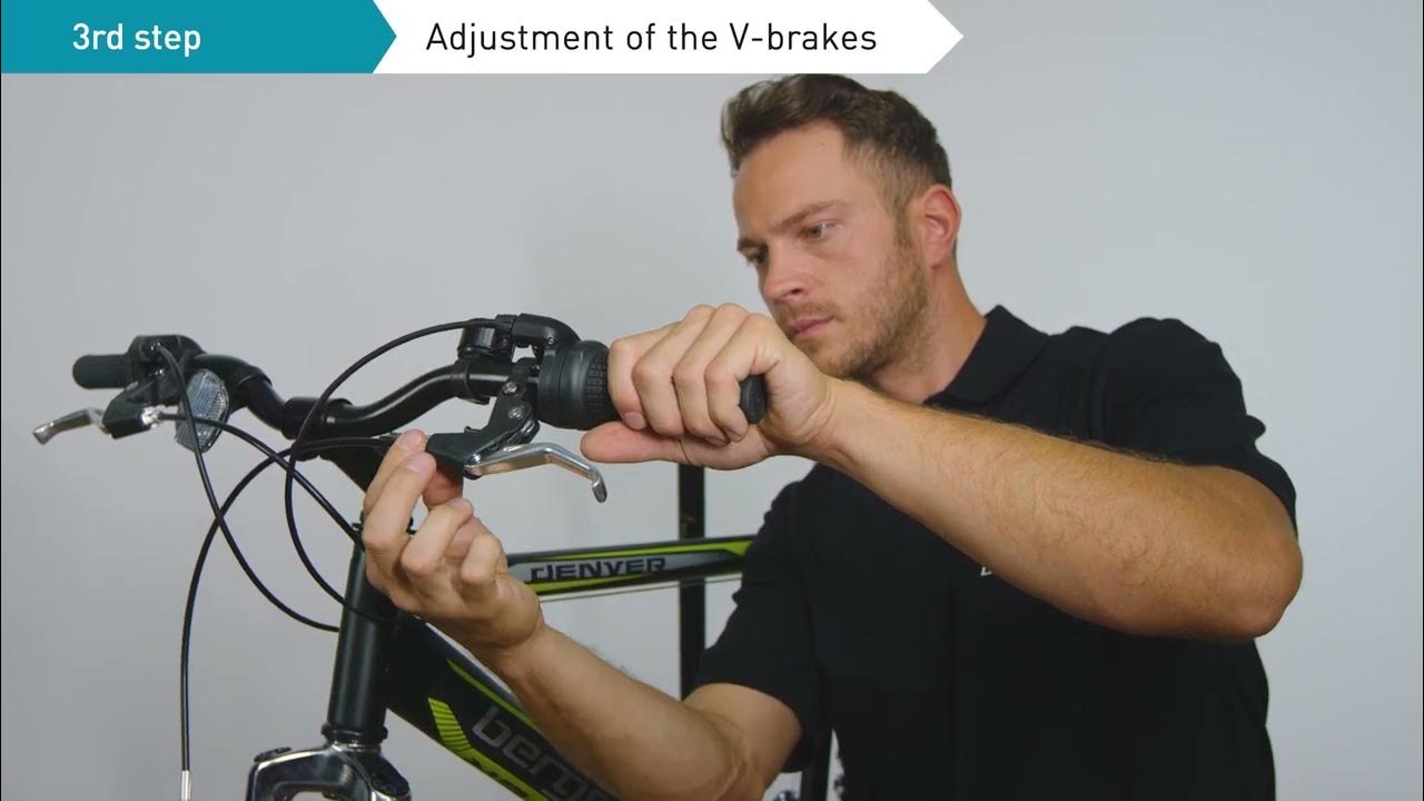 Bicycle brake (Vbrake) correct adjustment Vbrake grinding fix