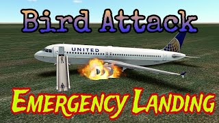 Bird attack on plane engine | Emergency Landing | Real Flight Simulator #planecrash #rfs #emergency