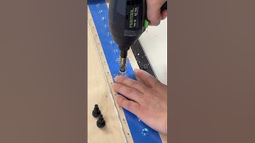 Use the Rockler Pro Shelf Drilling Jig for perfectly aligned shelves!