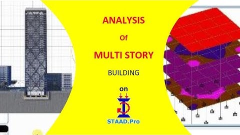 Multi-story Building design Tutorial on Staad Pro | HINDI