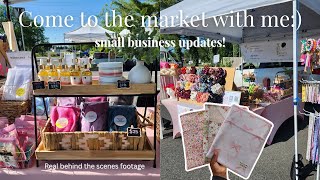 Come to the market with me! ⛺️Behind the scenes of a small business owner + exciting updates!😊