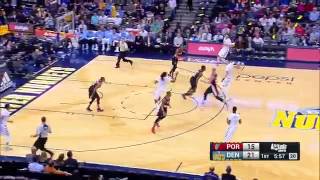 Full Jokic no look pass to Faried - Denver Nuggets vs. Portland Trail Blazers - NBA - 15/12/2016 News