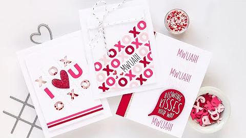 Clean and Simple Galentines Card Trio