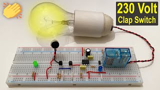 230 Volt Clap Switch circuit with NE555