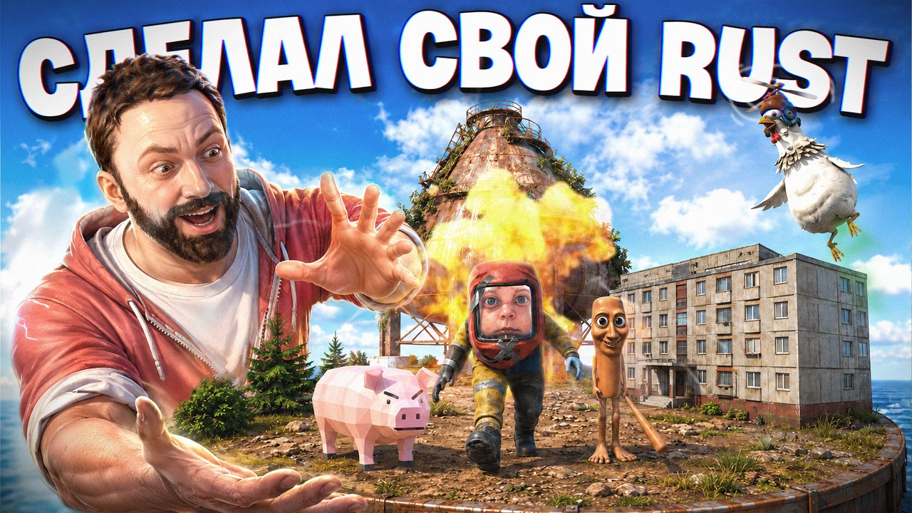 Я СДЕЛАЛ СВОЙ RUST-ПАРОДИЮ ! ЭТА ИГРА ОКАЗАЛАСЬ… Репринцев Чбг раст / rust