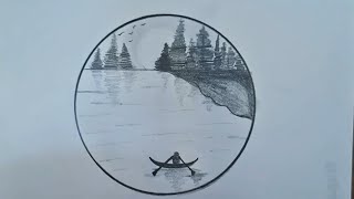 Scenary in a circle. River bout sun bird,  A beautiful scenary screenshot 3