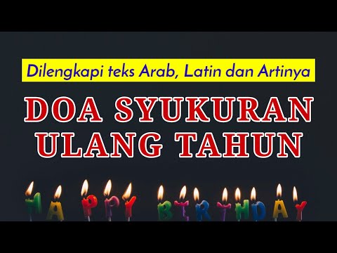 Video: Sebelumnya ucapan selamat hari lahir untuk abang?