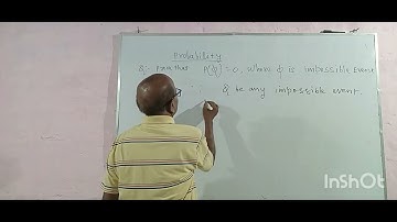 How probability of impossible event is zero?