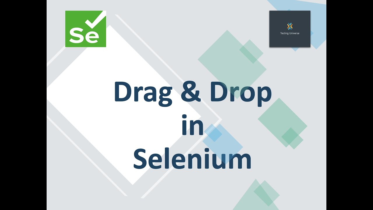 Drag And Drop In Selenium WebDriver Action Class YouTube Drag And Drop In Selenium WebDriver Action Class YouTube