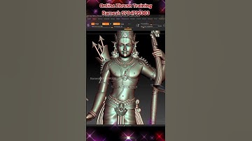 God Shree Rama 3d design making in ZBrush | How to create 3D god Sri Rama model for jewelry CAD