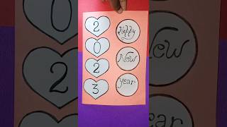 Happy new year card 2023 ?/How to make card/How to make new year greeting cards//@the_nishapandit
