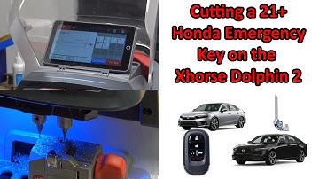 (615) New Style Honda Emergency Key Cut on Xhorse Dolphin 2