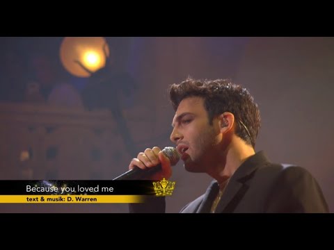 Darin performs "Because you loved me" at the Polar Music Prize 2022