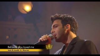 Darin performs 'Because you loved me' at the Polar Music Prize 2022