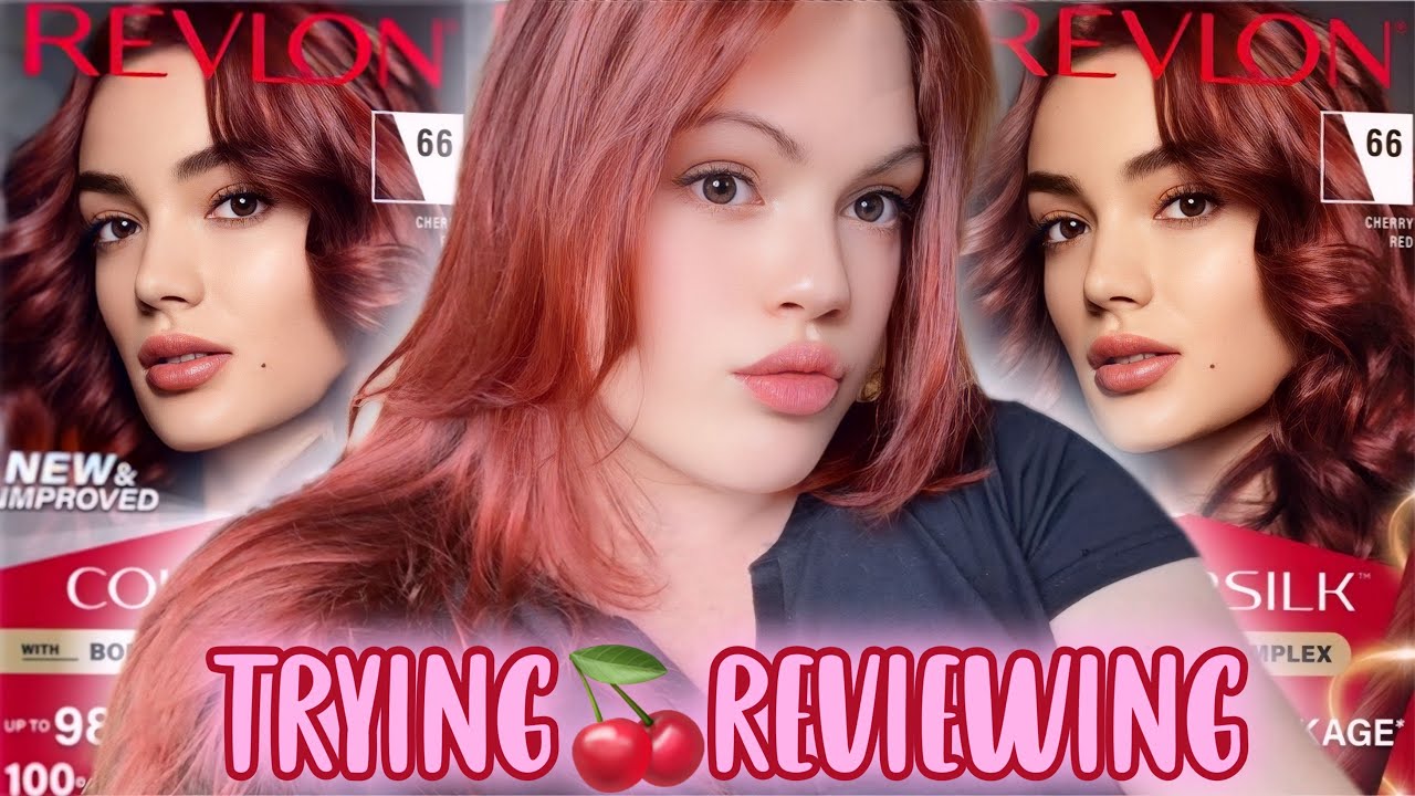 Cherry Cola Hair Dying My Hair With Revlon ColorSilk 66 Cherry Red Hair Color Review
