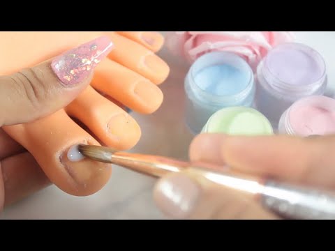 COMO HACER UN acripie o baño de acrilico en las uñas de los pies súper  rápido y fácil 💅🏼 - thptnganamst.edu.vn