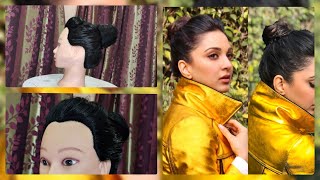 Kiara Advani inspired hairstyle, High Bun hairstyle