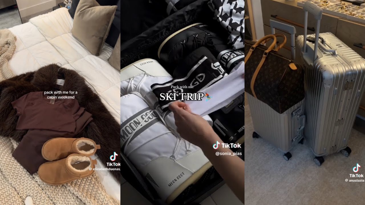 Pack with me winter edition TikTok compilation