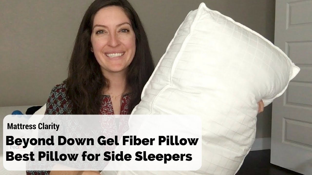 beyond down gel fiber side sleeper pillow