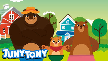 Three Happy Bears | Kids Pop | Kids Songs | Nursery Rhymes | Preschool Songs | JunyTony