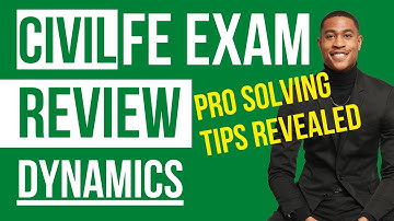 Civil FE Exam Review   Dynamics Force Acceleration