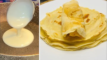 5 Minutes Ready! Quick and Easy flatbread made with Batter! No Kneading! No Oven