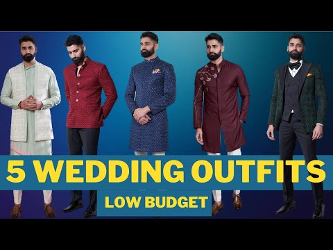 5 WEDDING OUTFITS FOR MEN'S | MEN'S FASHION - INDO WESTERN, KURTA PAJAMA, TUXEDO & BLAZER |