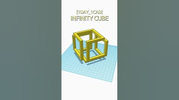 [1DAY_1CAD] INFINITY CUBE #shorts #tinkercad #project