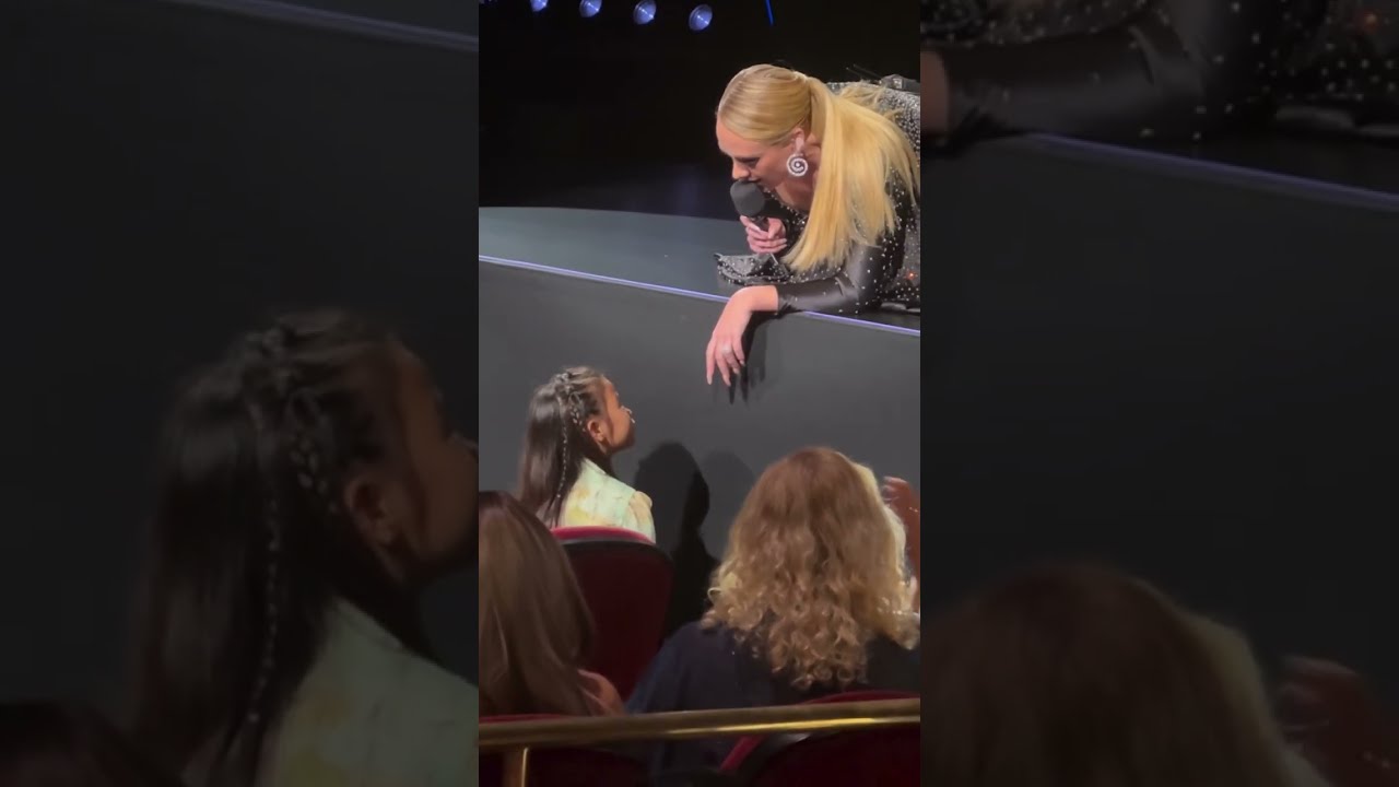 Adele Spots A Young Fan At Her Show