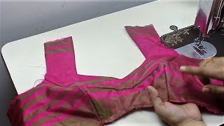 Convert Belt blouse into Princess cut blouse, Cutting and Stitching, New model blouse cutting,