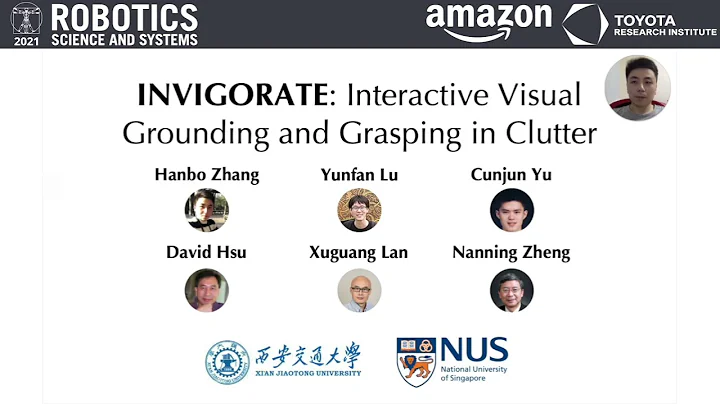 RSS 2021, Spotlight Talk 08: INVIGORATE: Interactive Visual Grounding and Grasping in Clutter