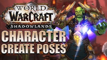 UPDATED Character Creation Class Poses/Gear | Shadowlands Alpha